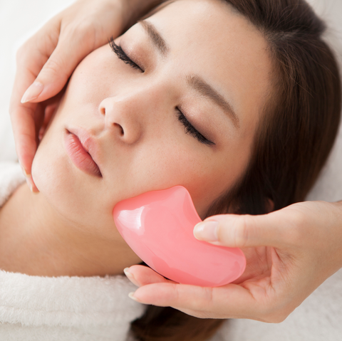 How to massage your face with a Gua Sha tool