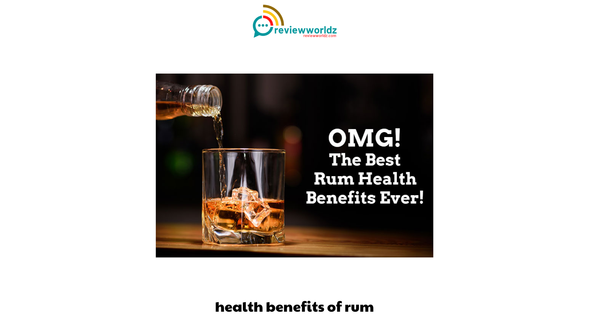 health benefits of rum