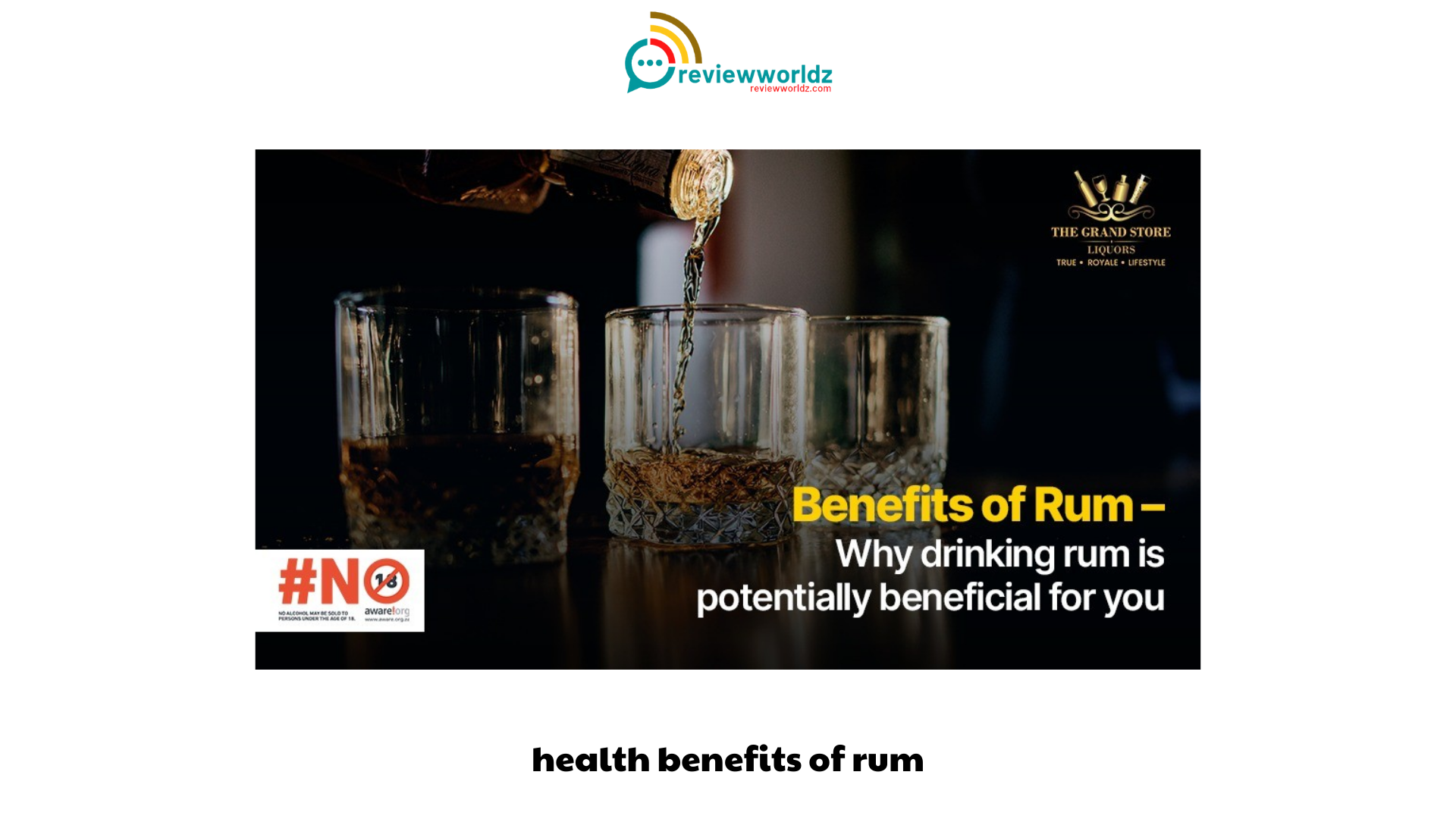 health benefits of rum