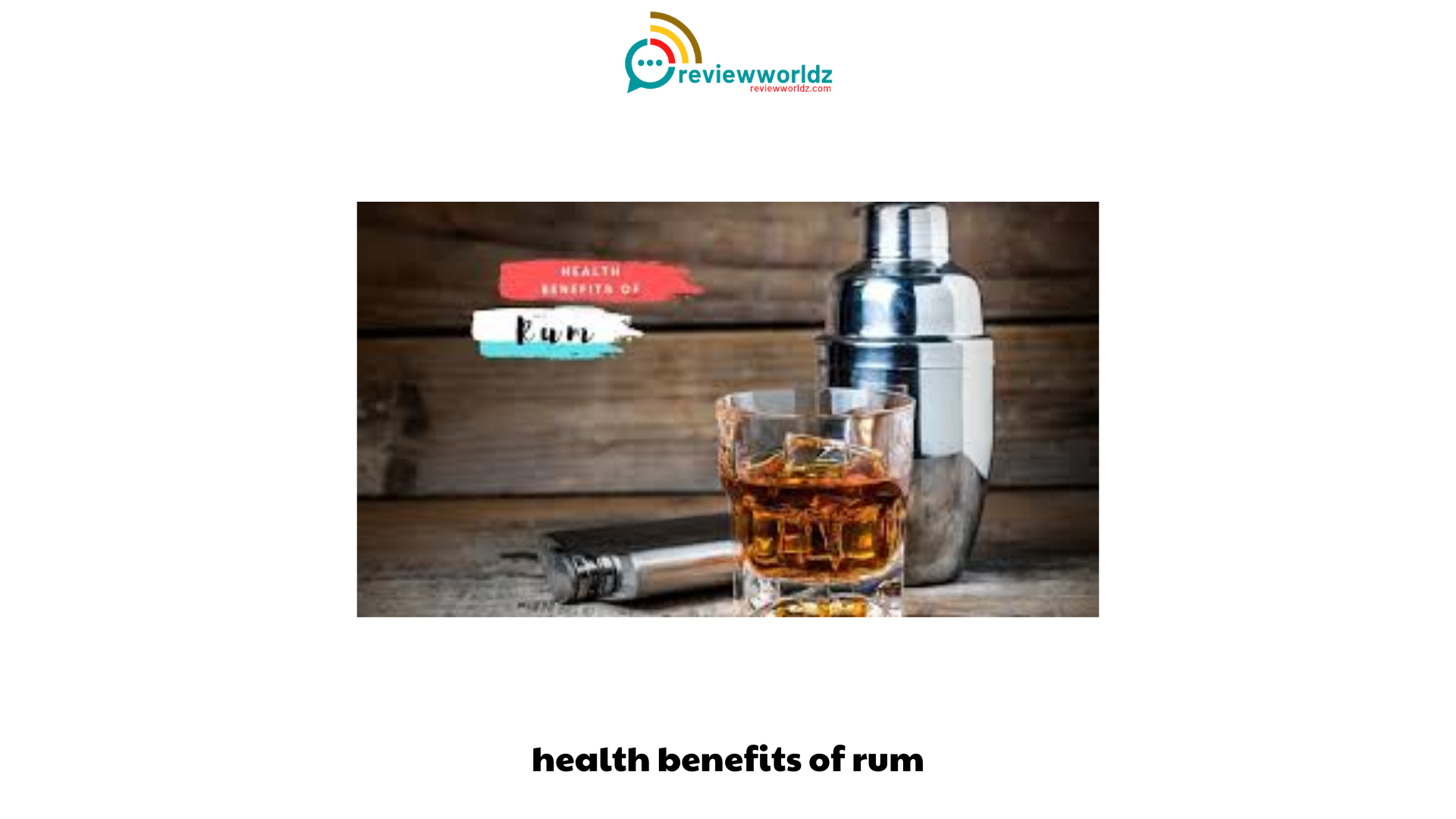 health benefits of rum